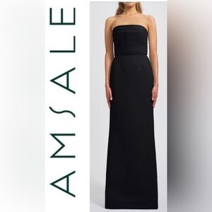 Amsale Sonia Black Strapless Dress size 10- $300 - RUNS SMALL